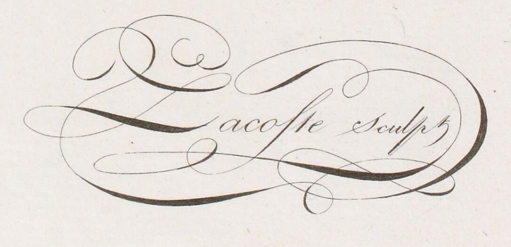 Signatures calligraphes : graveur lacoste