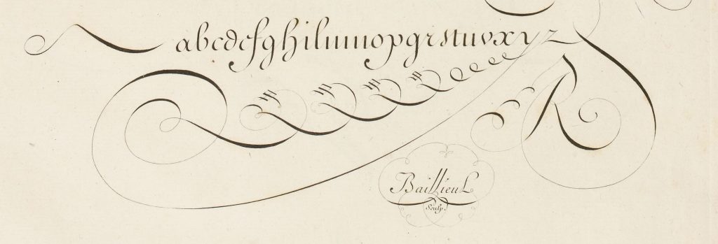 Signatures calligraphes : Rossignol & baillieul, graveur